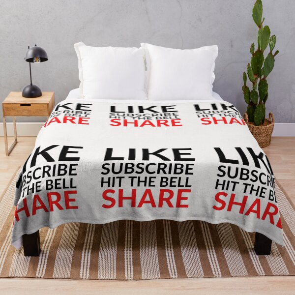Item preview, LIKE SUBSCRIBE HIT THE BELL SHARE designed and sold by RobbiesMusic.