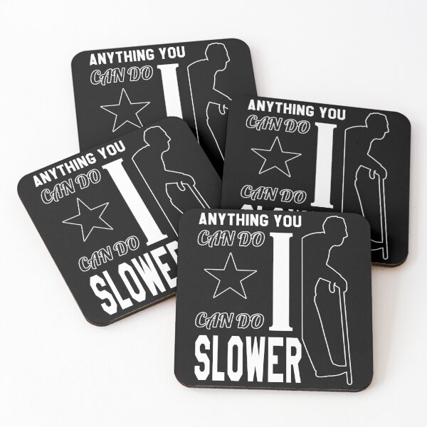 Item preview, Anything You Can Do I Can Do Slower | Leveled Up To Grandpa | Black And White designed and sold by VictorL Designs.