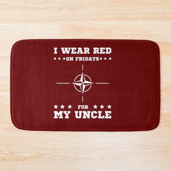 Item preview, i wear red on fridays for my uncle designed and sold by behappysiempre.