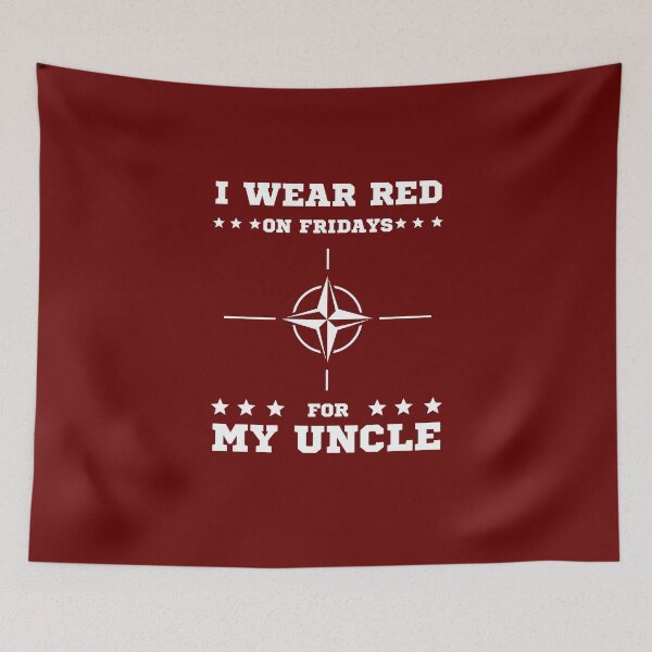 Item preview, i wear red on fridays for my uncle designed and sold by behappysiempre.