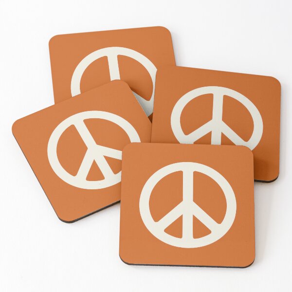 Item preview, orange and white peace symbol  designed and sold by DemonicGloom.