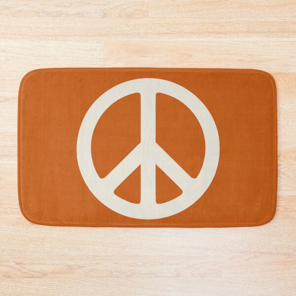 Item preview, orange and white peace symbol  designed and sold by DemonicGloom.