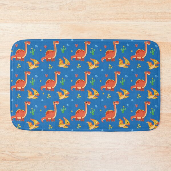 Item preview, Copy of green dinosaur pattern dino orange green blue dinosaur pattern designed and sold by Tshirtk.