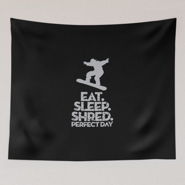 Item preview, Snowboarder Eat Sleep Shred Sticker designed and sold by lewisnash6.