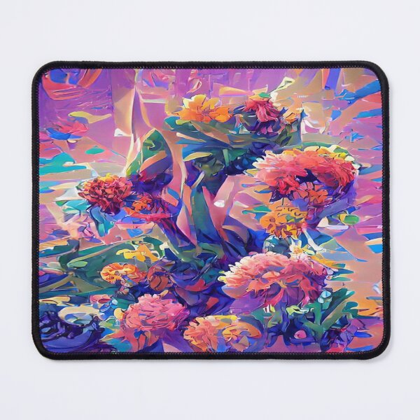 Item preview, Impressionism / Fauvist Flowers Cubist Roses Art Painting - Flowers designed and sold by CattlettArt.