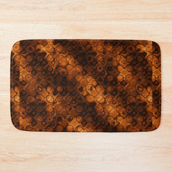 Item preview, Rusty Rust Scales Orbs Psychedelia Psychedelic Pattern Print Rust Orange Brown Tan Gold designed and sold by Shayna Westfall.