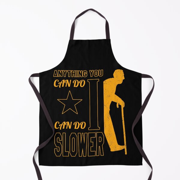 Item preview, Anything You Can Do I Can Do Slower | Leveled Up To Grandpa | Black And Yellow designed and sold by VictorL Designs.