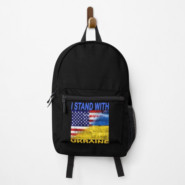 Aperçu de l'œuvre Je me tiens avec l'autocollant de l'Ukraine, drapeau de l'Ukraine, vinyle autocollant créée et vendue par SHOPNICHKA.