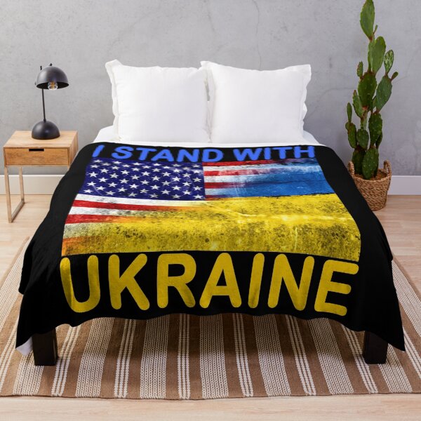 Item preview, I Stand with Ukraine Decal, Ukraine Flag, Vinyl Decal designed and sold by SHOPNICHKA.