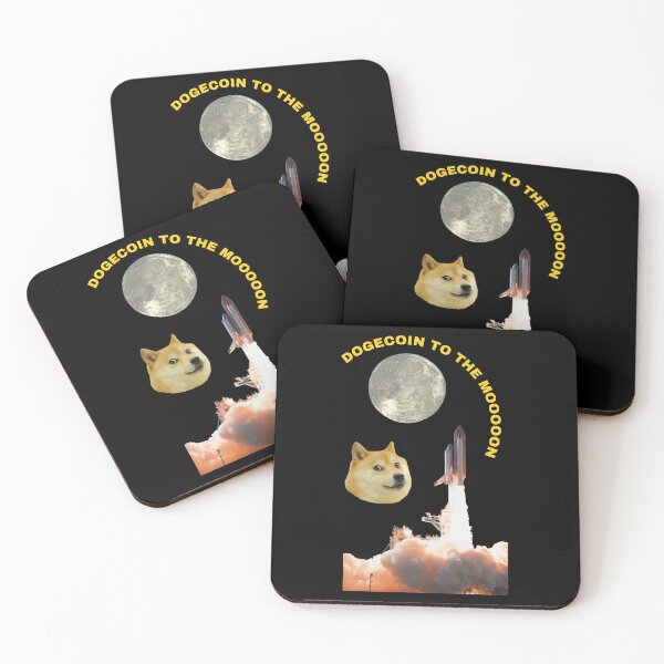 Item preview, Dogecoin To The Moon Rocket Going To The Moon  designed and sold by NFTDesignsBLV.