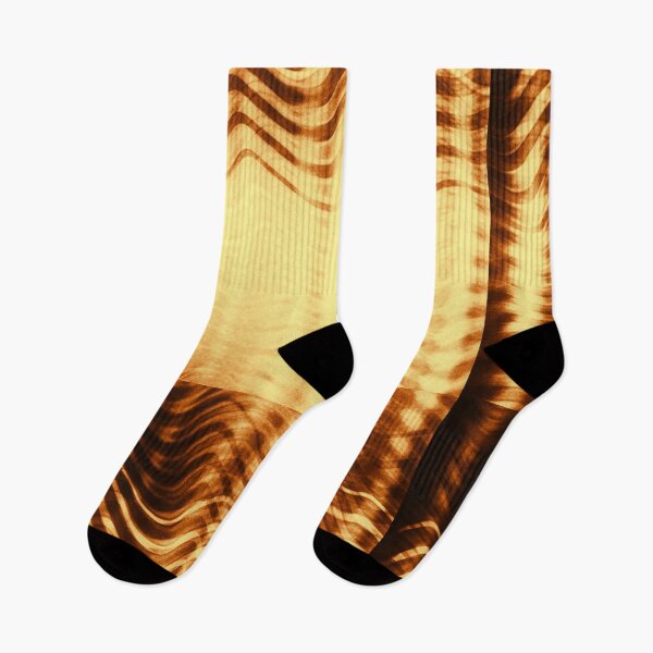 Aperçu de l'œuvre Rusty Rust Wooden Waves Psychedelia Psychedelic Pattern Print Rust Orange Brown Tan Gold créée et vendue par Shayna Westfall.
