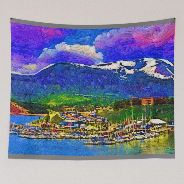 Item preview, Marina On Lake Dillon In Fauvism designed and sold by KirtTisdale.