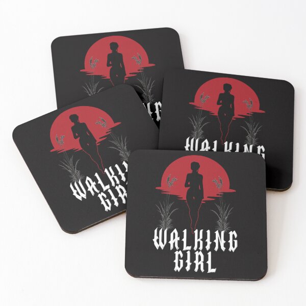 Item preview, walking girl sunrise workout designed and sold by MyREDBlack.