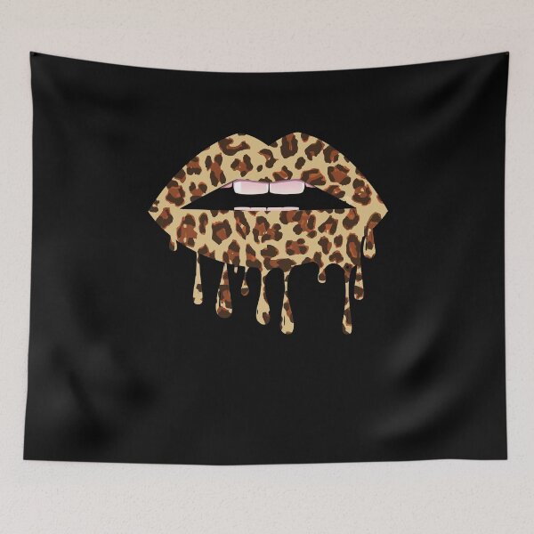 Item preview, Leo mouth lips in leo look leopard pattern gift designed and sold by Lenny Stahl.