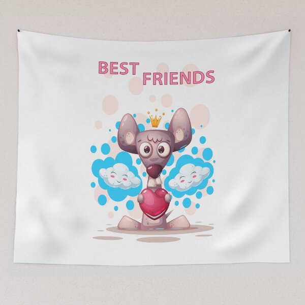Item preview, Supercute Best Friends Rat Cartoon designed and sold by aventi24.