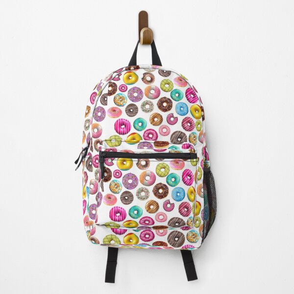 Item preview, multi coloured donuts pattern designed and sold by virillanissa.