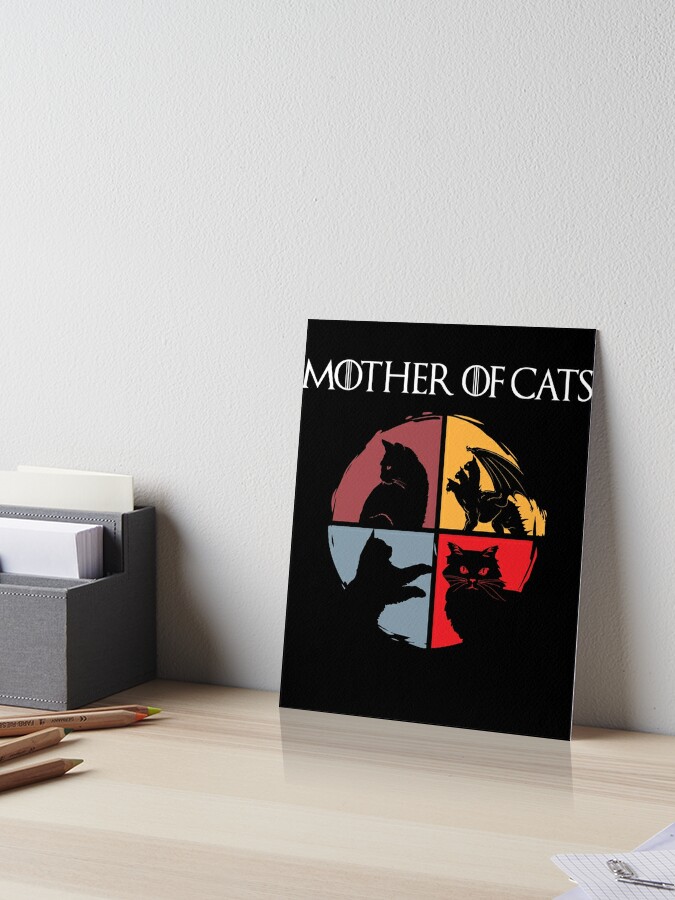 Mother of Cats Cats Mama / Cat Mom Gift Fantasy Art Board Print