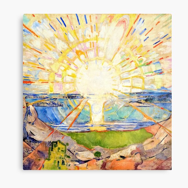The Sun (Solen) - An Impressionist Painting Metal Print
