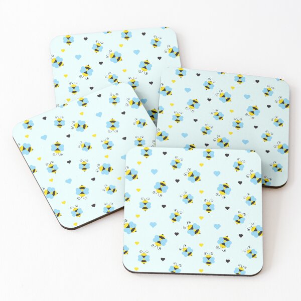 Item preview, Bees seamless pattern designed and sold by ShopLeilaArt.
