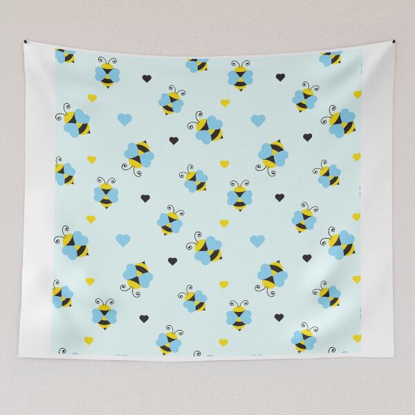 Item preview, Bees seamless pattern designed and sold by ShopLeilaArt.