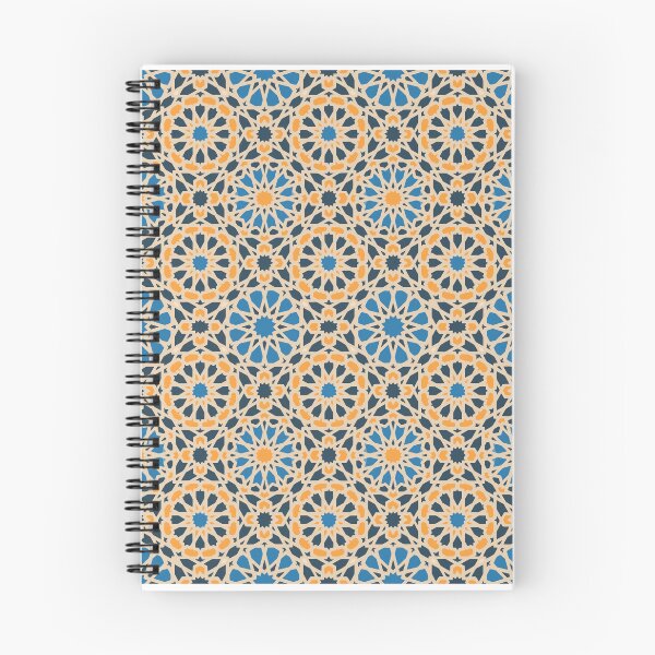 Aperçu de l'œuvre Motif dentelle bleu-orange créée et vendue par lerta.