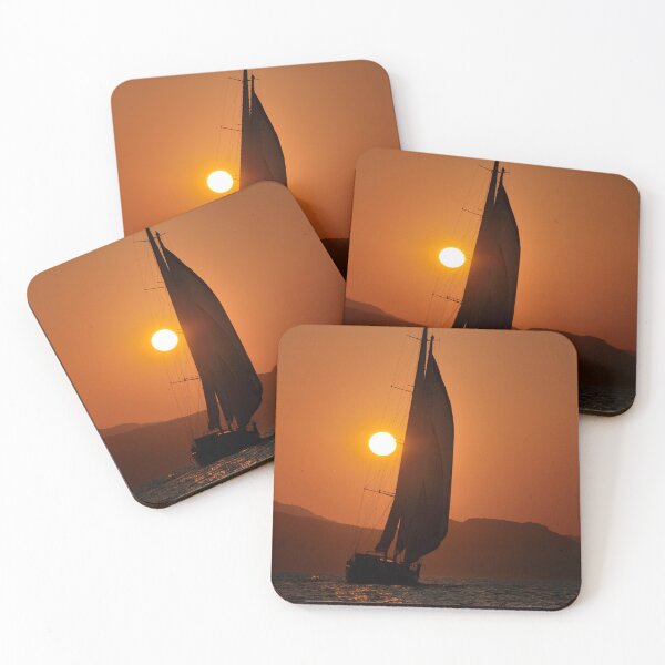 Item preview, big sailboat sailing to sunset designed and sold by laikaincosmos.