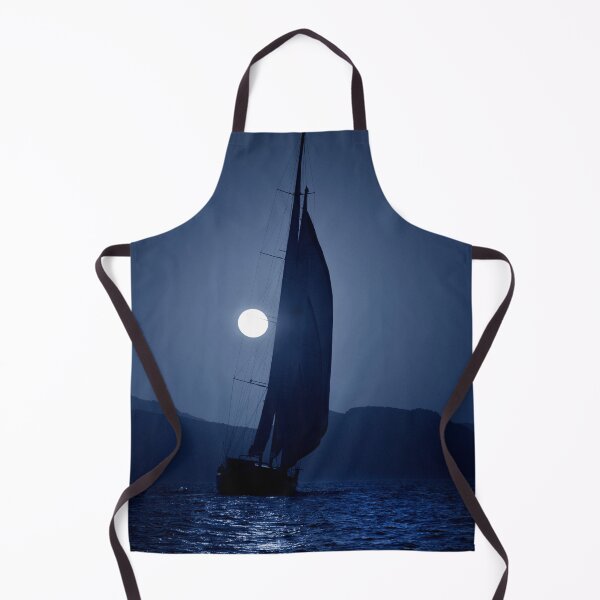 Item preview, sailboat under the moonlights designed and sold by laikaincosmos.