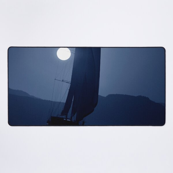 Item preview, sailboat under the moonlights designed and sold by laikaincosmos.