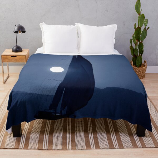 Item preview, sailboat under the moonlights designed and sold by laikaincosmos.