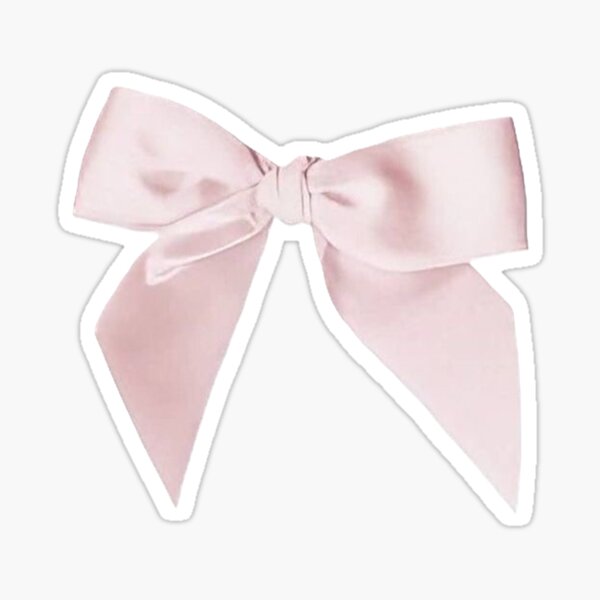 pink bow Sticker for Sale by angelic1998