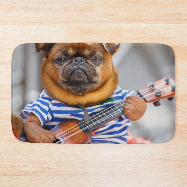 Item preview, Funny Pug Dog Playing on Guitar designed and sold by ONORMAL.