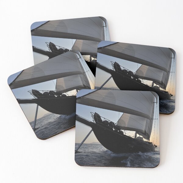 Item preview, sailboat in the ocean designed and sold by laikaincosmos.