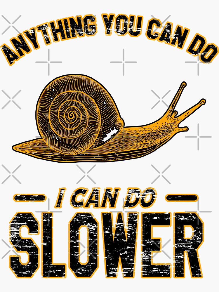Vinyl Sticker: Slow and Steady Snail Vinyl Sticker: Slow and Steady Snail