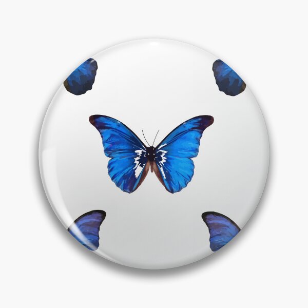 Item preview, 65 MCMLXV Blue Oversized Butterflies Pattern designed and sold by 65 MCMLXV.