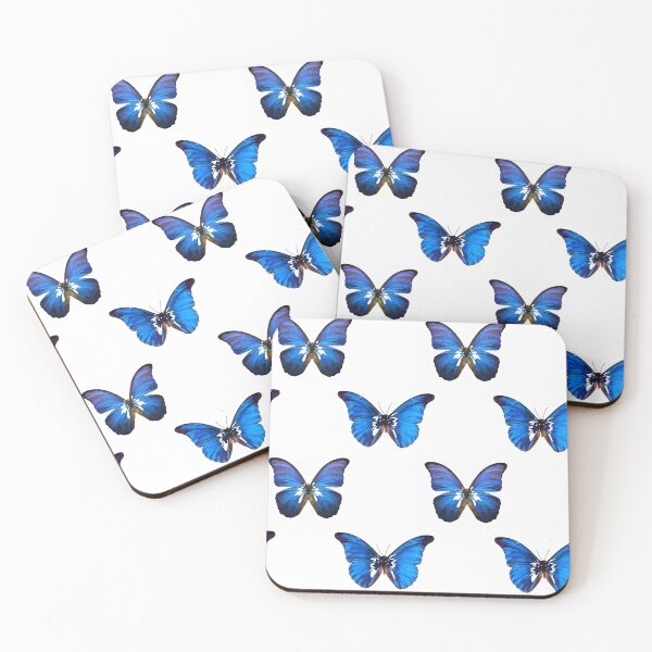 Item preview, 65 MCMLXV Blue Oversized Butterflies Pattern designed and sold by 65 MCMLXV.