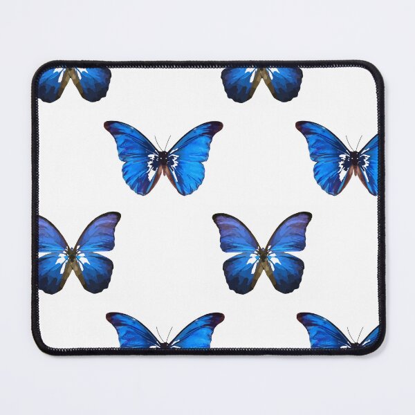 Item preview, 65 MCMLXV Blue Oversized Butterflies Pattern designed and sold by 65 MCMLXV.