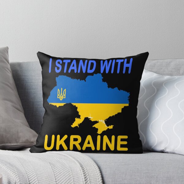 Item preview, I Stand with Ukraine Decal, Ukraine Flag, Vinyl Decal designed and sold by SHOPNICHKA.