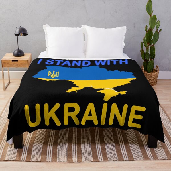 Item preview, I Stand with Ukraine Decal, Ukraine Flag, Vinyl Decal designed and sold by SHOPNICHKA.