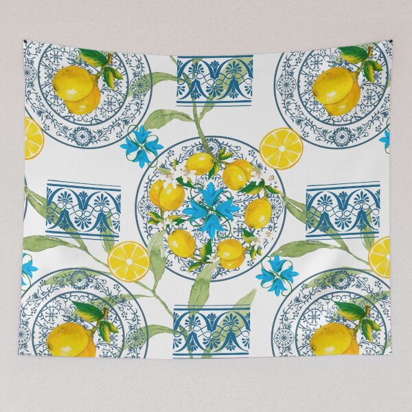 Item preview, Italian,Sicilian art,majolica,lemons  designed and sold by MariaMarinova.