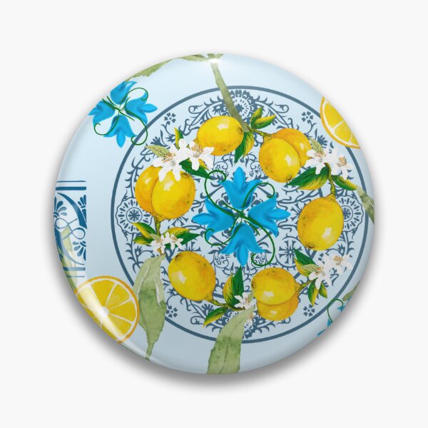 Item preview, Italian,Sicilian art,majolica,lemons  designed and sold by MariaMarinova.