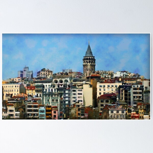 Item preview, Istanbul city Galatea old town designed and sold by laikaincosmos.