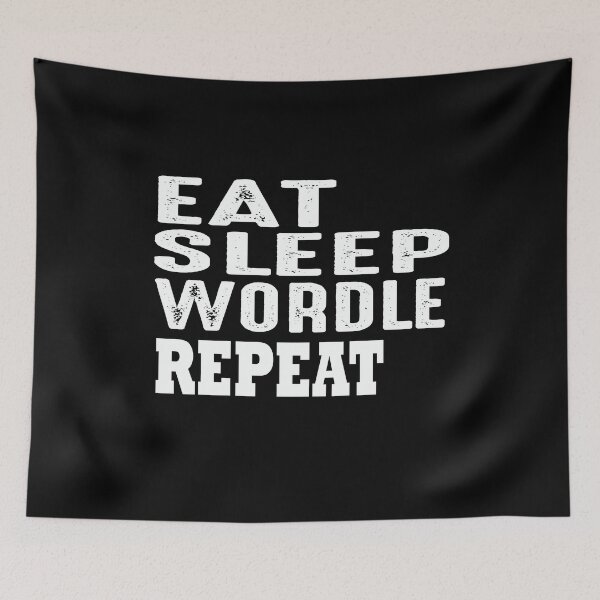 Item preview, eat sleep wordle repeat designed and sold by stylechoc.