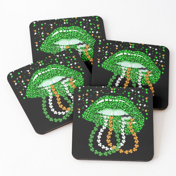 Item preview, Lips Irish Leopard Shamrock St Patricks Day designed and sold by 1Designology1.