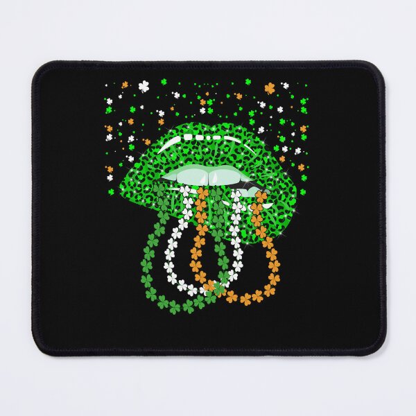 Item preview, Lips Irish Leopard Shamrock St Patricks Day designed and sold by 1Designology1.