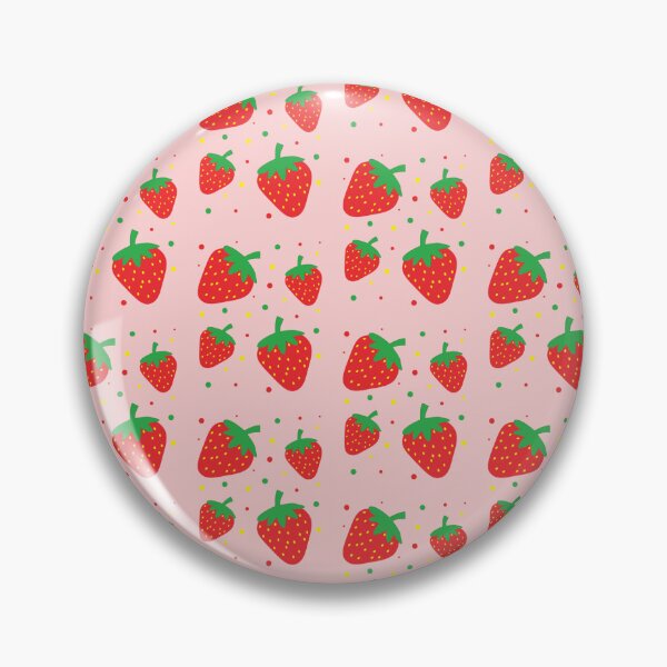 Item preview, Strawberries seamless pattern designed and sold by ShopLeilaArt.