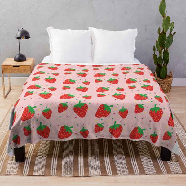 Item preview, Strawberries seamless pattern designed and sold by ShopLeilaArt.