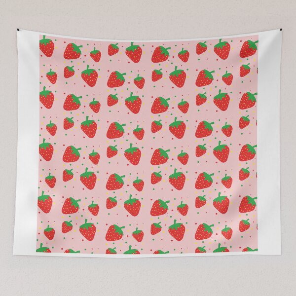 Item preview, Strawberries seamless pattern designed and sold by ShopLeilaArt.