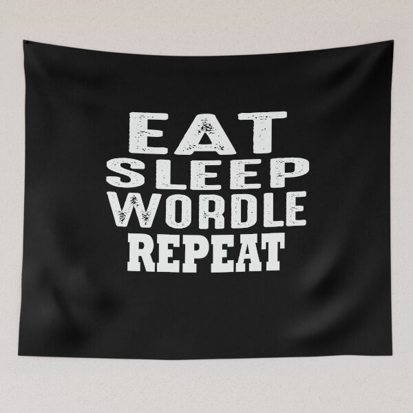 Item preview, eat sleep wordle repeat designed and sold by stylechoc.