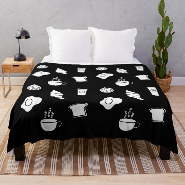 Item preview, Let's All Go And Have Breakfast - But First Breakfast - Breakfast Pattern Black designed and sold by Fatamimosh.