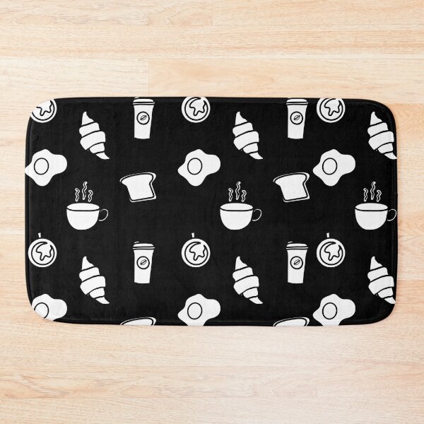 Item preview, Let's All Go And Have Breakfast - But First Breakfast - Breakfast Pattern Black designed and sold by Fatamimosh.